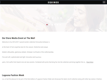 Tablet Screenshot of equinox.com.qa